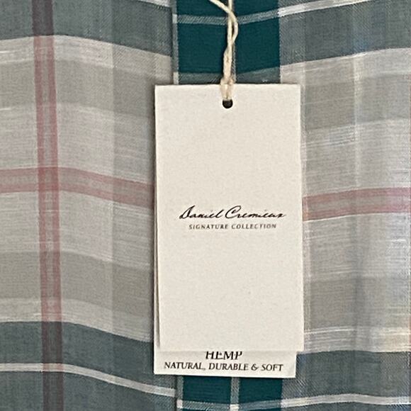 Daniel Cremieux Signature Collection Men's Small Casual Shirt Hemp Blend NEW - Picture 9 of 12